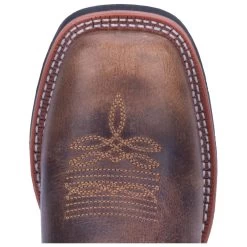 Dan Post 5607 Laredo Ladies Anita Square Toe Western Cowboy Boots - Brown & Turquoise -Cowboy Shop 01 5607 BN26 big 8f50f709 1c20 429a a137 721f98c4852e