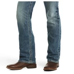 10012703 Ariat Men's M5 Gambler Low Rise Straight Leg Jean -Cowboy Shop 10012703 02