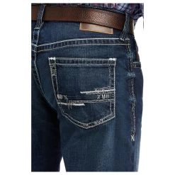 10021767 Ariat Men's M4 Low Rise Relaxed Bootcut Adkins Jean- Turnout Wash -Cowboy Shop 10021767 2