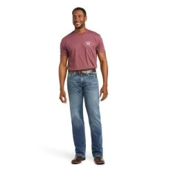 10021879 Ariat Men's M5 Stillwell Straight Fit Straight Leg Jeans - Fargo -Cowboy Shop 10021879 full