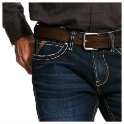 10026681 Ariat Men's M7 Rocker Tanner Low Rise Straight Leg Jeans Dodger -Cowboy Shop 10026681 2