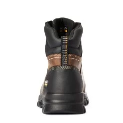 10034672 Ariat Men's Treadfast 6 Inch Work Boot Dark Brown -Cowboy Shop 10034672 heel