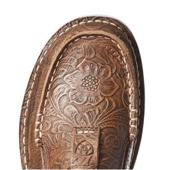 10035831 Ariat Cruiser Shoe Brown Floral Embossed -Cowboy Shop 10035831 2