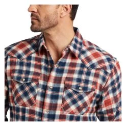 10038011 Ariat Mens Harry Retro Snap Long Sleeve - Sedona Ridge -Cowboy Shop 10038011 01