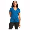 10039401 Ariat Women's Laguna Short Sleeve Shirt - Blue Opal