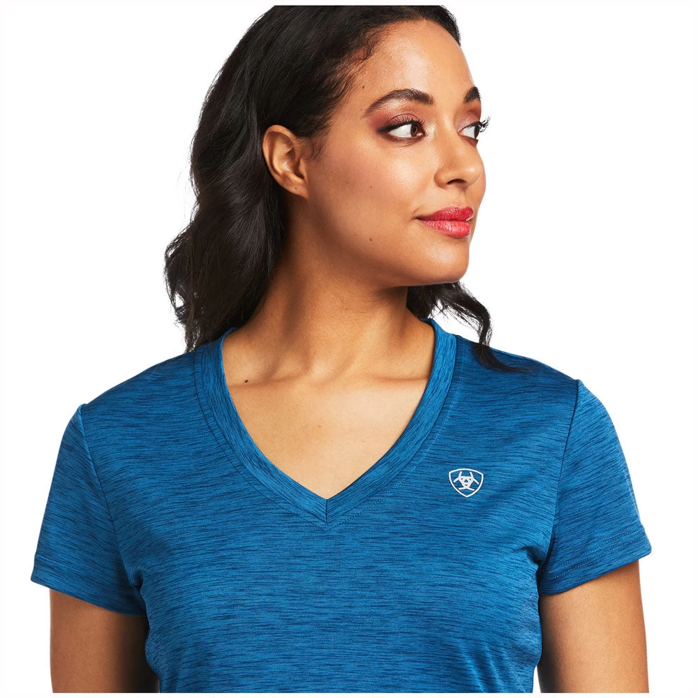 10039401 Ariat Women's Laguna Short Sleeve Shirt - Blue Opal 3 10039401 Ariat Women's Laguna Short Sleeve Shirt - Blue Opal - Image 3