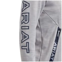 10039590 Ariat Women's Byron Full Zip Hoodie - Heather Grey 5 10039590 Ariat Women's Byron Full Zip Hoodie - Heather Grey -Cowboy Shop 10039590 2