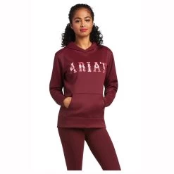 10039815 Ariat Women's Tek Hoodie - Zinfandel
