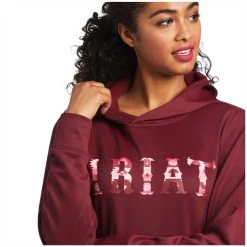 10039815 Ariat Women's Tek Hoodie - Zinfandel -Cowboy Shop 10039815 2