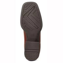 10040258 Ariat Youth Koel Venttek Square Toe Western Boot - Spiced Cider / Metallic Leopard -Cowboy Shop 10040258 3