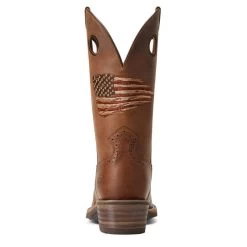 10040348 Ariat Men's Sierra Roughstock Patriot Western Boot Distressed Brown -Cowboy Shop 10040348 3