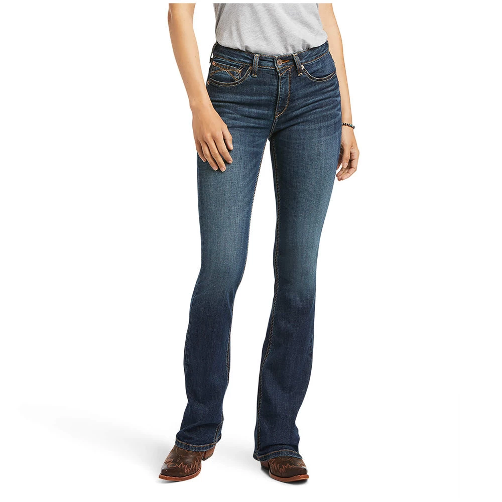 10040802 Ariat Women's REAL High Rise Fernanda Bootcut Jean - Arkansas 2 10040802 Ariat Women's REAL High Rise Fernanda Bootcut Jean - Arkansas - Image 2