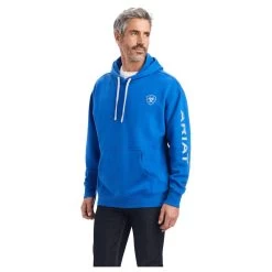 10040818 Ariat Men's Logo Hoodie - Cobalt