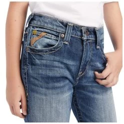 10041089 Ariat Boys B5 Slim Fit Cutler Stackable Straight Leg Jean - Dakota -Cowboy Shop 10041089 3