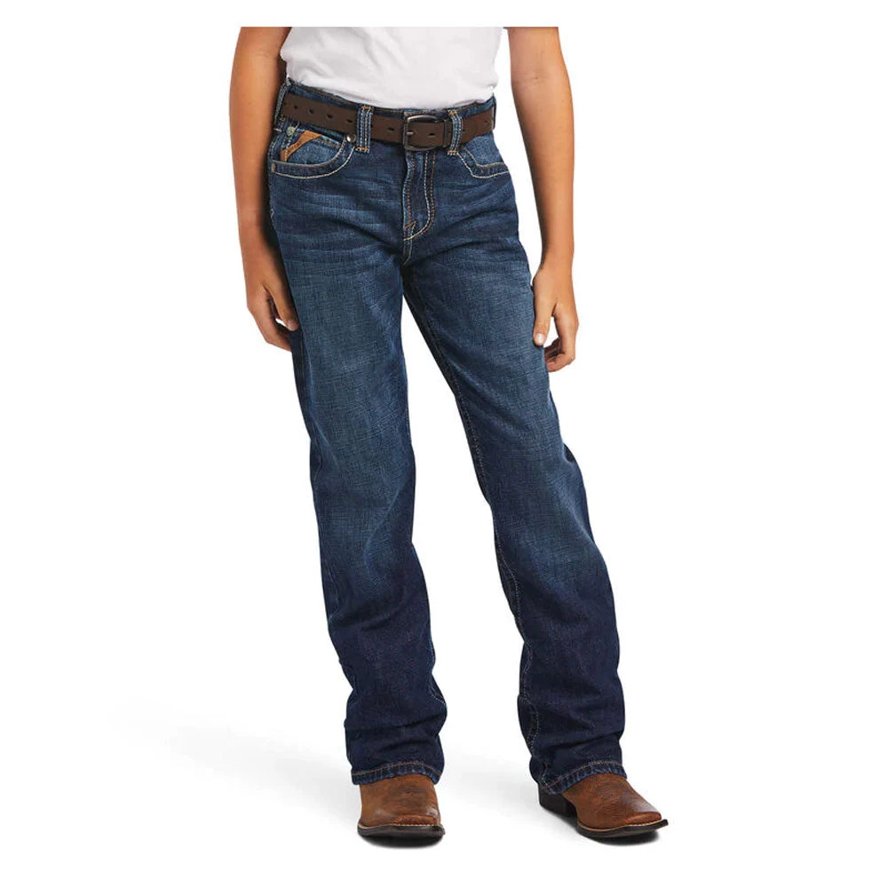 10041090 Ariat Boys B4 Relaxed Ramos Boot Cut Jean- Tourismo 2 10041090 Ariat Boys B4 Relaxed Ramos Boot Cut Jean- Tourismo - Image 2