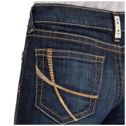 10041104 Ariat Girl's REAL Maggie Trouser Wide Leg Jean - Nightshade -Cowboy Shop 10041104 2