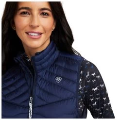 10041373 Ariat Women's Ideal Down Vest - Navy Eclipse -Cowboy Shop 10041373 2