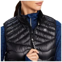 10041378 Ariat Women's Ideal Down Vest - Iridescent Black -Cowboy Shop 10041378 2