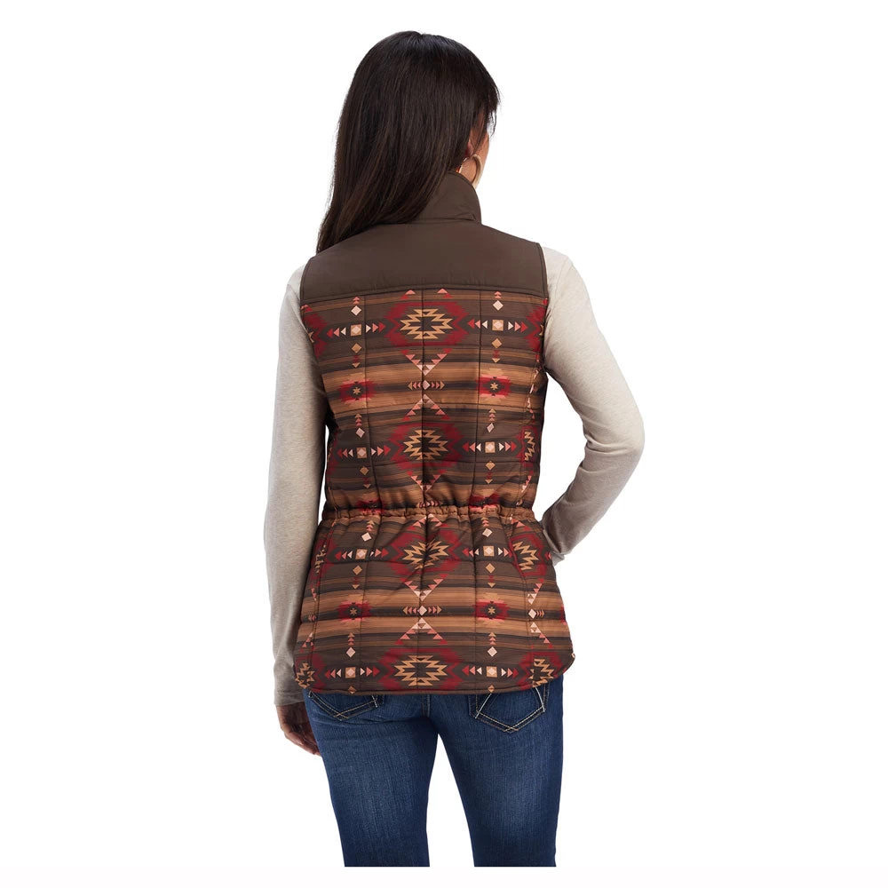 10041585 Ariat Women's REAL Crius Insulated Vest - Canyonlands Print 2 10041585 Ariat Women's REAL Crius Insulated Vest - Canyonlands Print - Image 2