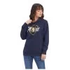 10041679 Ariat Women's REAL Shield Logo Hoodie - Navy Eclipse