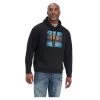 10041711 Ariat Men's Serape Block Sweatshirt - Black