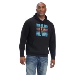 10041711 Ariat Men's Serape Block Sweatshirt - Black
