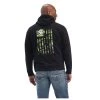 10041729 Ariat Men's Green Camo Flag Hooded Sweatshirt - Black