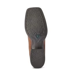 10042384 Ariat Women's Round Up Crossroads Wide Square Toe Western Boot - Distressed Tan/ Sparkle Leopard -Cowboy Shop 10042384 5