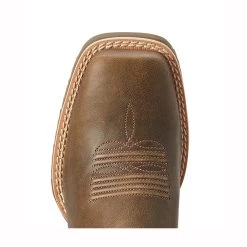 10042385 Ariat Women's Hybrid Rancher Stretchfit Square Toe Western Boot - Pebble -Cowboy Shop 10042385 2