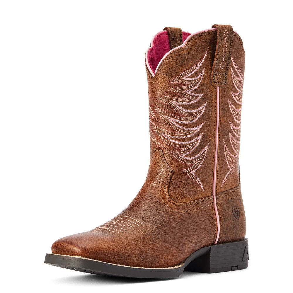 10042413 Ariat Youth Firecatcher Western Cowboy Boots - Rowdy Brown 1 10042413 Ariat Youth Firecatcher Western Cowboy Boots - Rowdy Brown