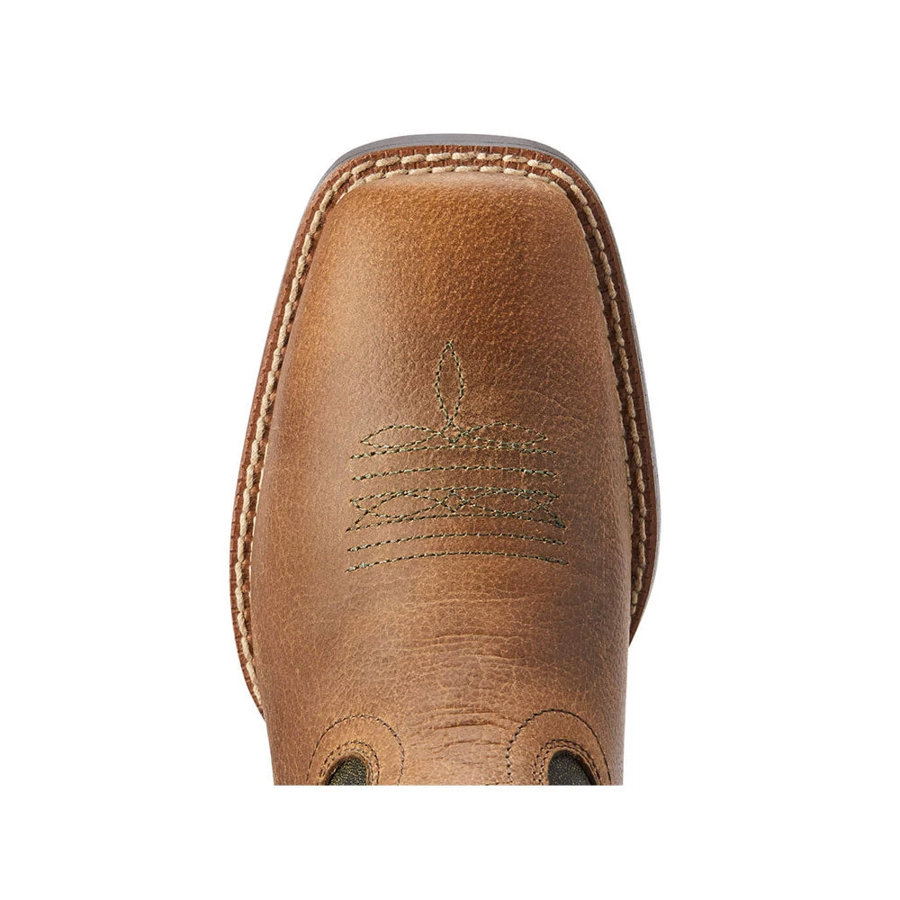 10042414 Ariat Youth Firecatcher Western Cowboy Boots - Distressed Brown / Alfalfa 3 10042414 Ariat Youth Firecatcher Western Cowboy Boots - Distressed Brown / Alfalfa - Image 3