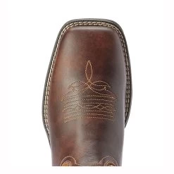 10042421 Ariat Women's Anthem Savanna Square Toe Boot - Rich Clay / Brown Floral Embossed -Cowboy Shop 10042421 2