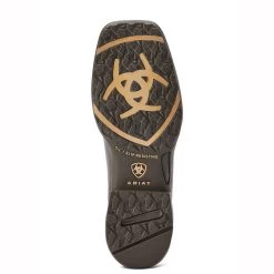 10042421 Ariat Women's Anthem Savanna Square Toe Boot - Rich Clay / Brown Floral Embossed -Cowboy Shop 10042421 3