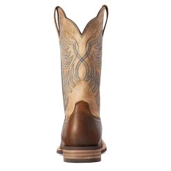 10042436 Ariat Men's Everlite Wide Square Toe Cowboy Boot - Whole Wheat/ Sand Dollar -Cowboy Shop 10042436 2