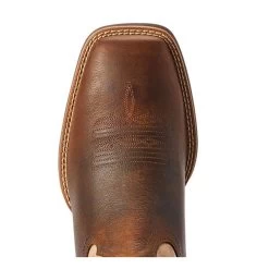 10042436 Ariat Men's Everlite Wide Square Toe Cowboy Boot - Whole Wheat/ Sand Dollar -Cowboy Shop 10042436 3