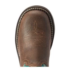 10042463 Ariat Women's Fatbaby Heritage Round Toe Boot - Worn Hickory / Shamrock -Cowboy Shop 10042463 2