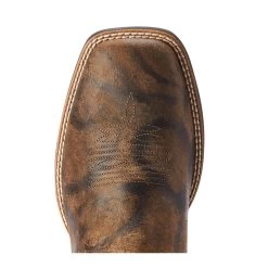 10042466 Ariat Men's Wilder Wide Square Toe Western Cowboy Boot - Antique Grey/Brown Bomber -Cowboy Shop 10042466 3