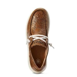 10042508 Ariat Women's Hilo Slip On Shoe - Brown Floral Embossed 6 10042508 Ariat Women's Hilo Slip On Shoe - Brown Floral Embossed -Cowboy Shop 10042508 2