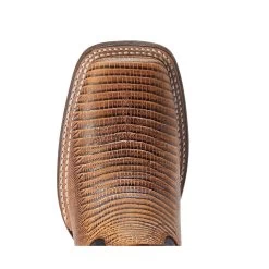 10042573 Ariat Women's Frontier Chimayo Wide Square Toe Boot - Kona Brown/Ancient Black Print -Cowboy Shop 10042573 2