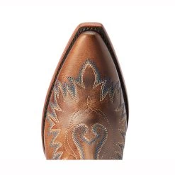 10042579 Ariat Women's Chimayo Dixon Western Boot - Fiery Tan / New Mexico Navy Print -Cowboy Shop 10042579 2