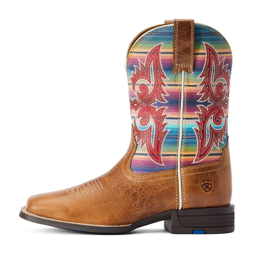 10042595 Ariat Youth Lonestar Ridge Square Toe Cowboy Boot - Tan / Old Muted Serape 2 10042595 Ariat Youth Lonestar Ridge Square Toe Cowboy Boot - Tan / Old Muted Serape - Image 2