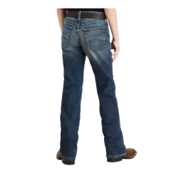 10043180 Ariat Boys B4 Rafael Relaxed Boot Cut Jean - Wave