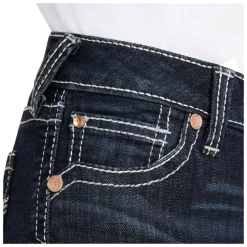 10043205 Ariat Girls' REAL Ryki Wide Leg Trouser Jean - Nightshade -Cowboy Shop 10043205 3