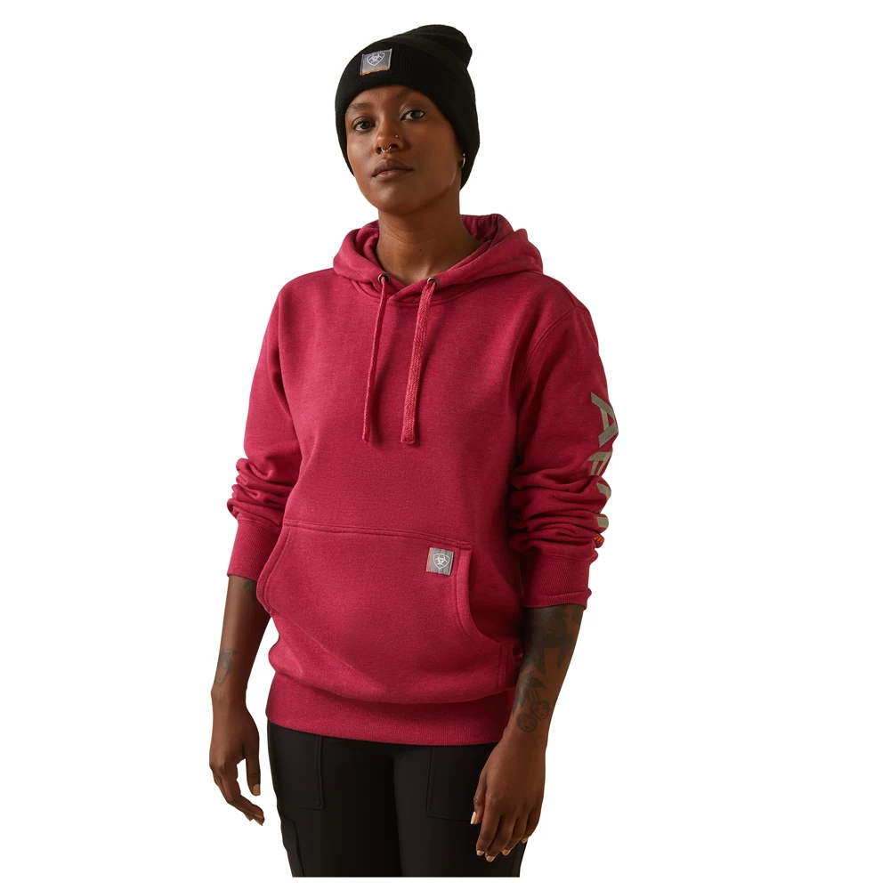 10043364 Ariat Women's Rebar Graphic Hoodie - Cherries Julibee Heather / Key 1 10043364 Ariat Women's Rebar Graphic Hoodie - Cherries Julibee Heather / Key