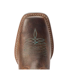 10044405 Ariat Youth Lonestar Western Boot - Rowdy Rust/Cow Print -Cowboy Shop 10044405 2