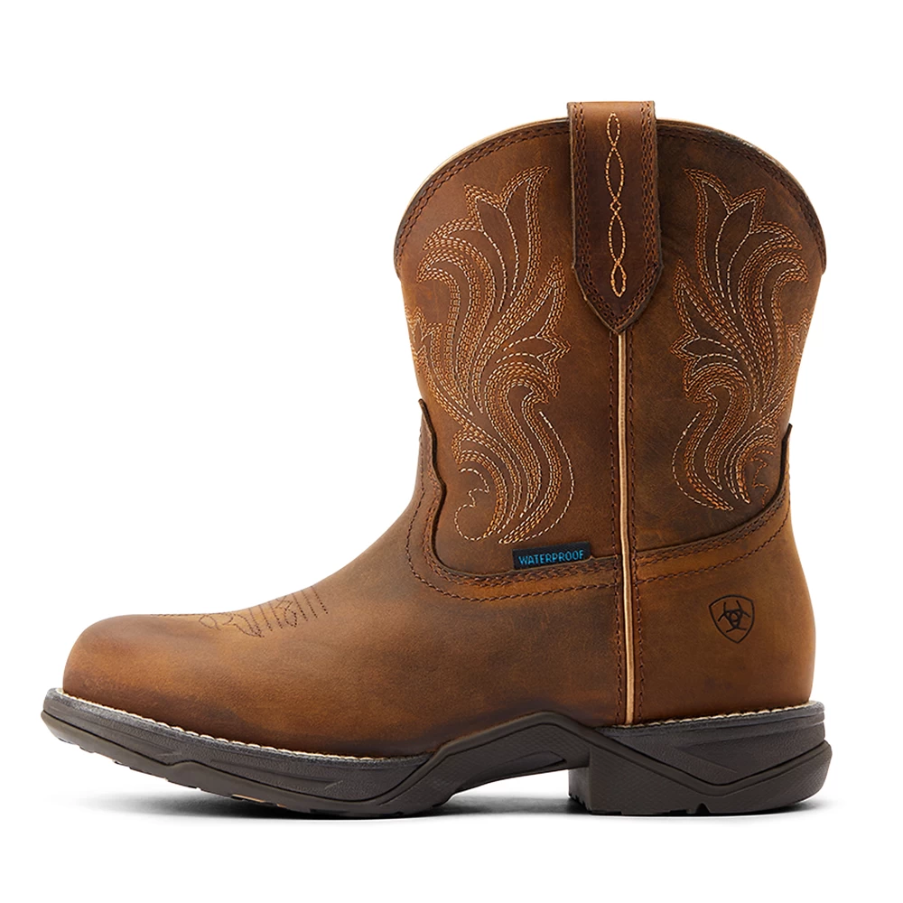 10044411 Ariat Women's Anthem Round Toe Shortie H2O Western Boot 2 10044411 Ariat Women's Anthem Round Toe Shortie H2O Western Boot - Image 2