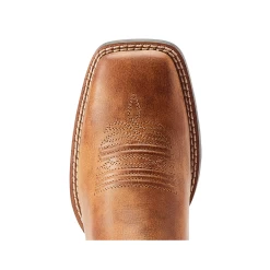 10044432 Ariat Women's Round Up Back Zip Western Boot - Desert Sand -Cowboy Shop 10044432 4