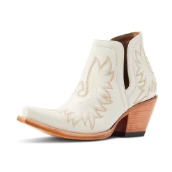 10044484 Ariat Women's Dixon Short Western Fashion Boot - Blanco