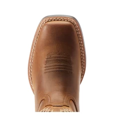 10044485 Ariat Youth Quickdraw VentTEK Western Boot - Distressed Tan -Cowboy Shop 10044485 2