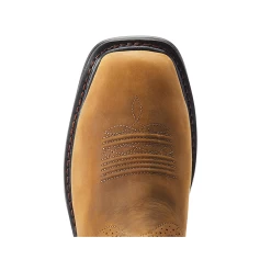 10044544 Ariat Men's Sierra Shock Shield H2O Work Boot - Distressed Brown -Cowboy Shop 10044544 3